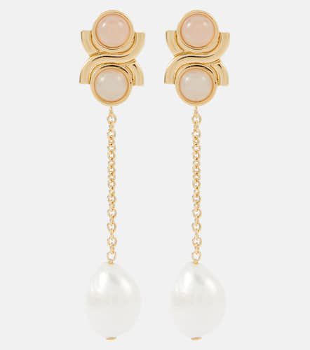 ChloÃ© Embellished faux pearl drop earrings - Chloe - Modalova