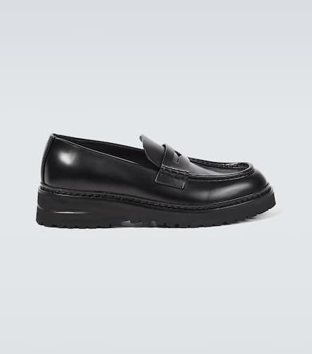 Leather penny loafers - Giorgio Armani - Modalova