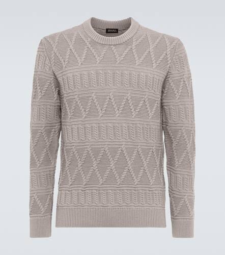 Zegna Pullover Aran in lana - Zegna - Modalova