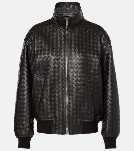 Chaqueta de piel intrecciato - Bottega Veneta - Modalova