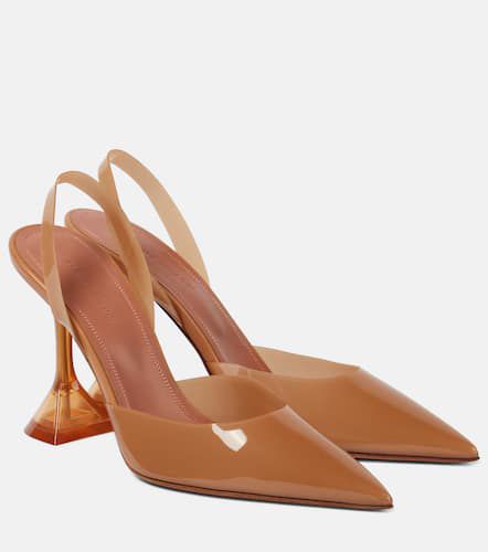 Holli Glass 95 PVC slingback pumps - Amina Muaddi - Modalova