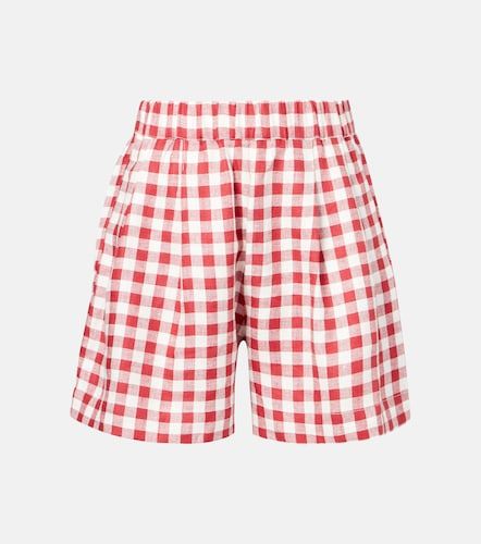 Asceno Gingham linen shorts - Asceno - Modalova