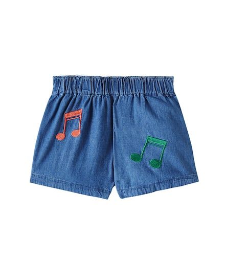 Note embroidered denim shorts - Mini Rodini - Modalova