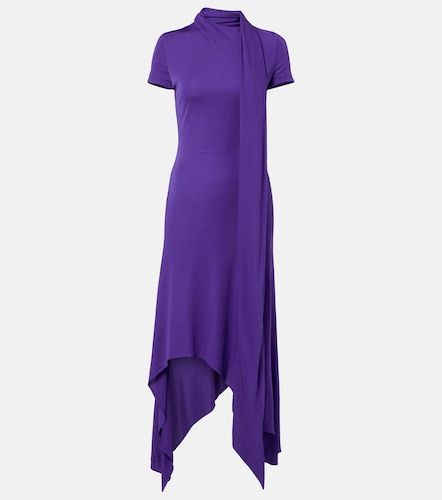 Abito midi in jersey asimmetrico con sciarpa - Acne Studios - Modalova