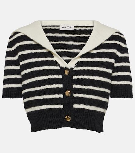 Miu Miu Cropped cashmere cardigan - Miu Miu - Modalova