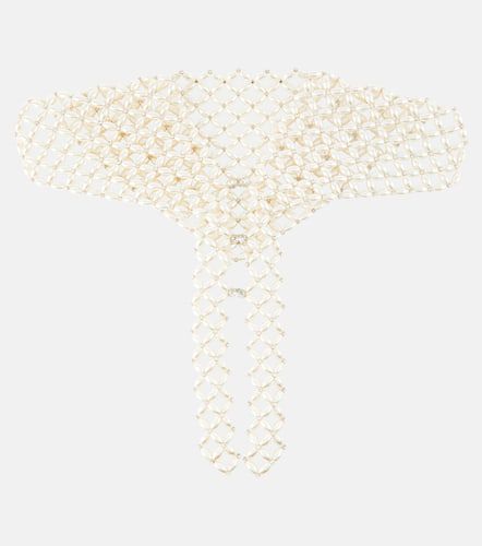 Bufanda de perlas sintéticas adornada - Simone Rocha - Modalova