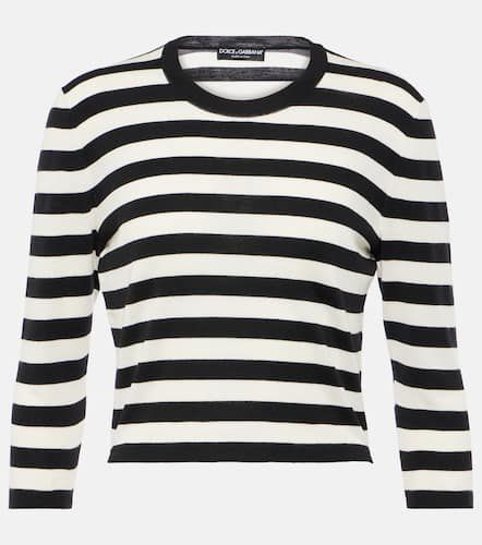 Striped virgin wool sweater - Dolce&Gabbana - Modalova