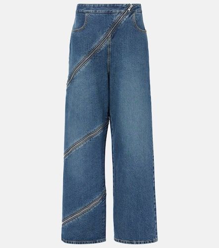 Alaïa Jeans a gamba larga con zip - Alaia - Modalova