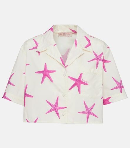 Camicia Starfish in cotone cropped - Valentino - Modalova