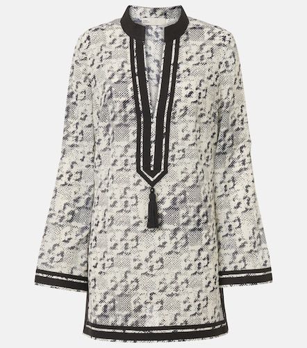 Printed silk and cotton tunic - Tory Burch - Modalova