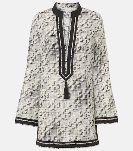 Tunica in seta e cotone con stampa - Tory Burch - Modalova