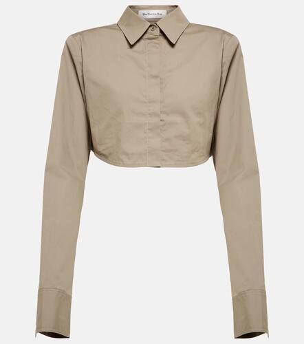 Uma cropped cotton poplin shirt - The Frankie Shop - Modalova