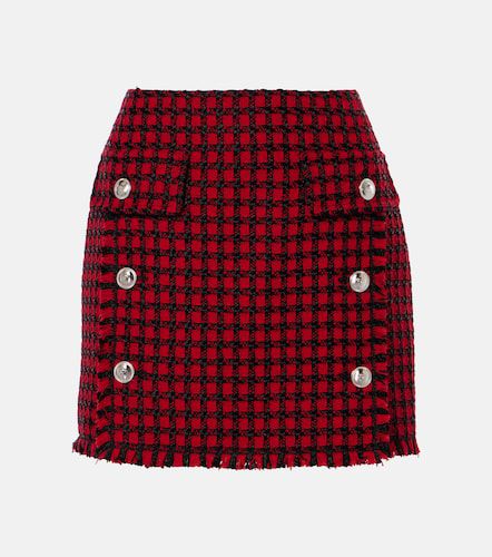 Versace Checked tweed miniskirt - Versace - Modalova