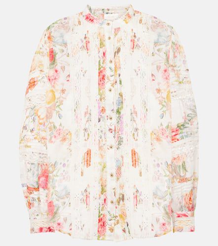 Bedruckte Bluse Sew Yesterday aus Baumwolle - Camilla - Modalova
