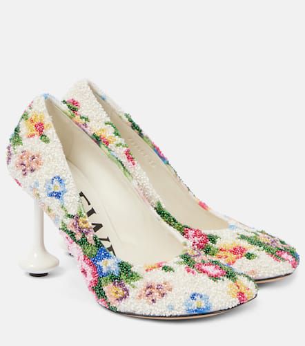 Loewe Toy beaded canvas pumps - Loewe - Modalova