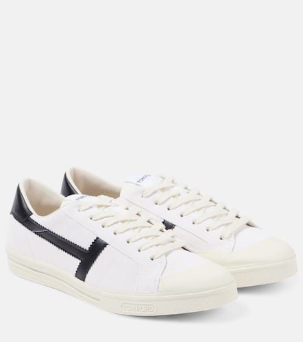 Zapatillas de piel con logo - Tom Ford - Modalova