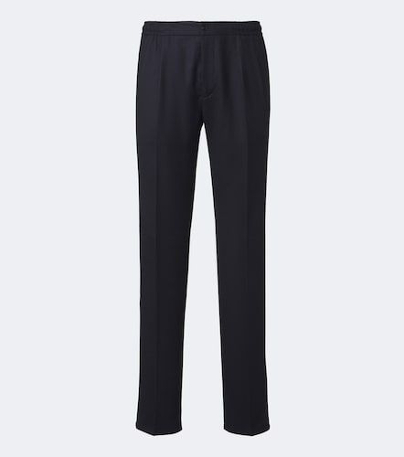 Virgin wool straight pants - Rubinacci - Modalova