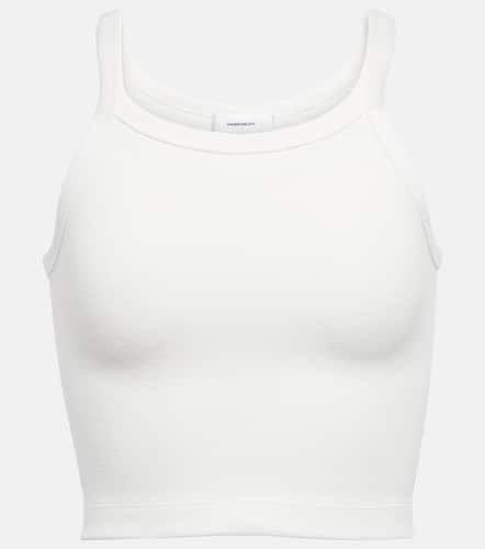 X Hailey Bieber HB cropped cotton-blend tank top - Wardrobe.NYC - Modalova