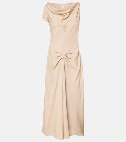 Deconstructed gathered midi dress - Victoria Beckham - Modalova