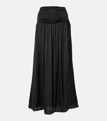 Carla satin maxi skirt - Poupette St Barth - Modalova