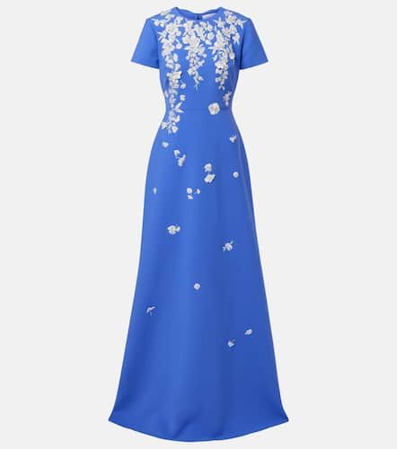 Bestickte Robe aus Crêpe - Carolina Herrera - Modalova