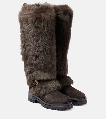 Maverick shearling and suede snow boots - Gianvito Rossi - Modalova