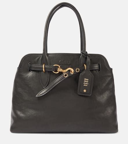 Aventure Large leather tote bag - Miu Miu - Modalova