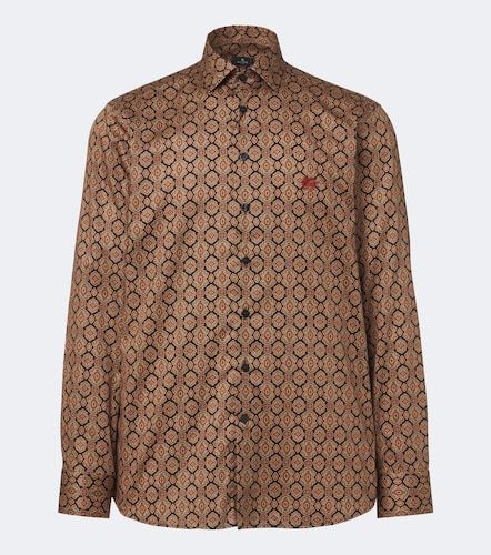 Camisa de popelín de algodón estampada - Etro - Modalova