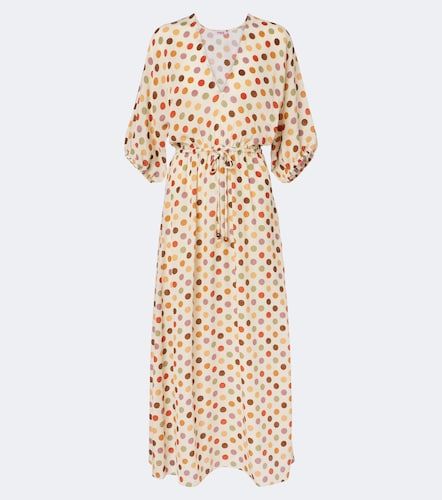 Unexpected polka-dot silk kaftan - Eres - Modalova
