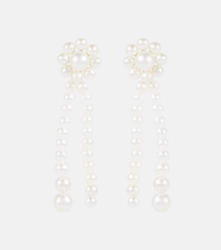 Promenade de Fleur 14kt gold earrings with freshwater pearls - Sophie Bille Brahe - Modalova