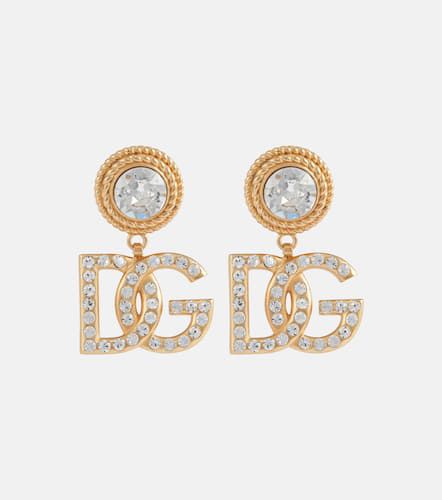 Orecchini DG con cristalli - Dolce&Gabbana - Modalova