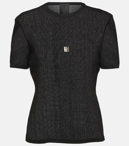 T-shirt in maglia a coste di cotone - Givenchy - Modalova