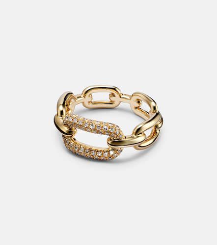 Anillo Cable Link de oro de 18 ct con diamantes - Shay Jewelry - Modalova