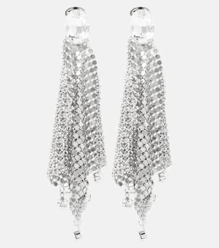 Crystal-embellished chainmail earrings - Rabanne - Modalova