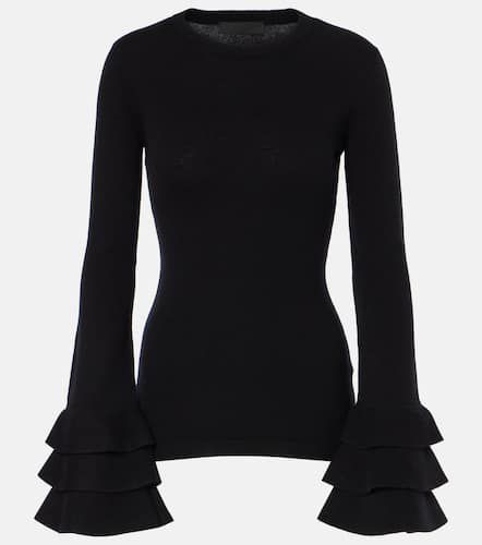 Pullover in lana con volant - Valentino - Modalova