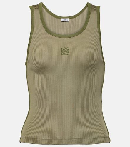 Loewe Anagram silk jersey tank top - Loewe - Modalova