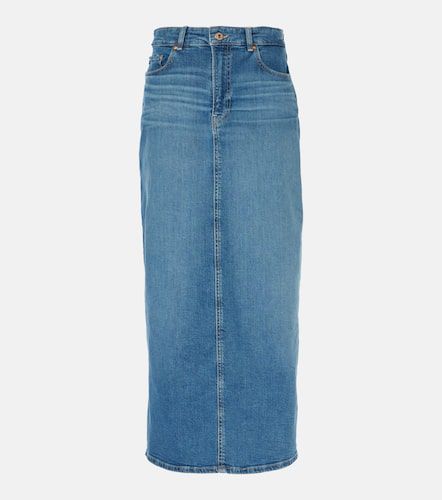 AG Jeans High-rise denim midi skirt - AG Jeans - Modalova