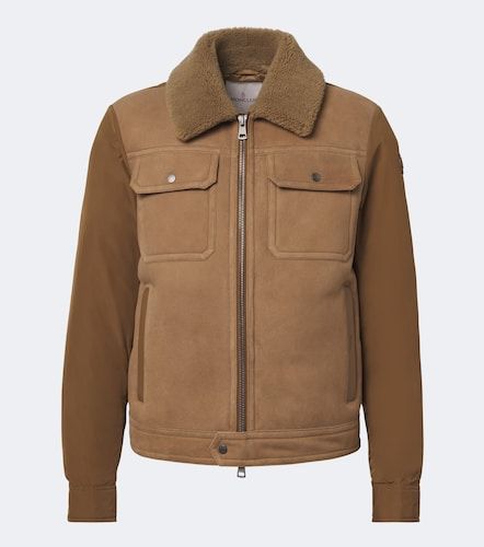 Piumino Tonnay in suede con shearling - Moncler - Modalova
