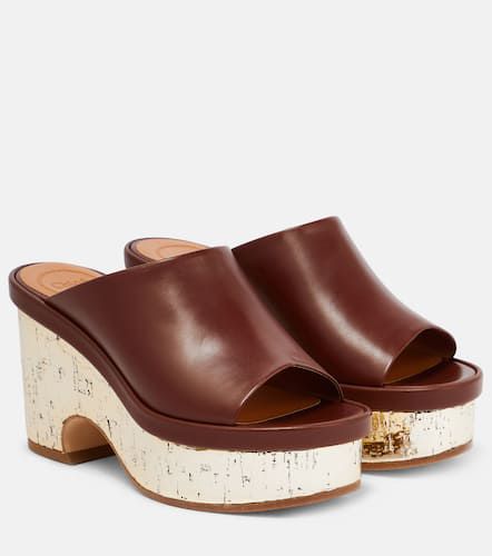 Chloé Mules Oli de piel con plataforma - Chloe - Modalova