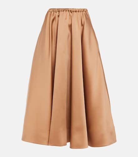 Pleated duchesse midi skirt - Valentino - Modalova