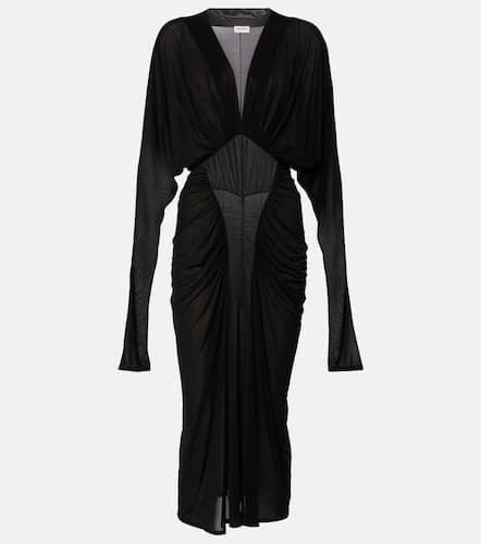 Saint Laurent Maxikleid aus Jersey - Saint Laurent - Modalova