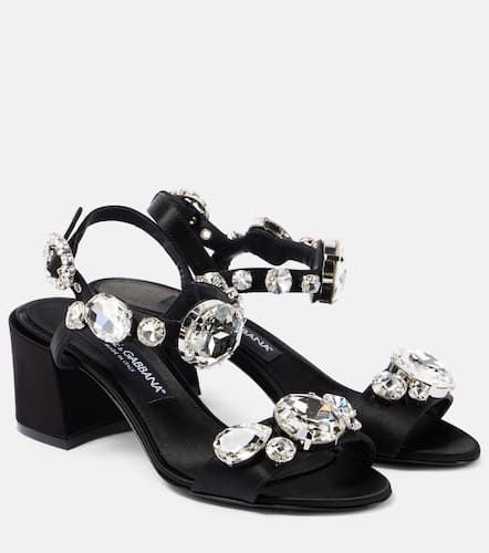 Keira 60 embellished satin sandals - Dolce&Gabbana - Modalova