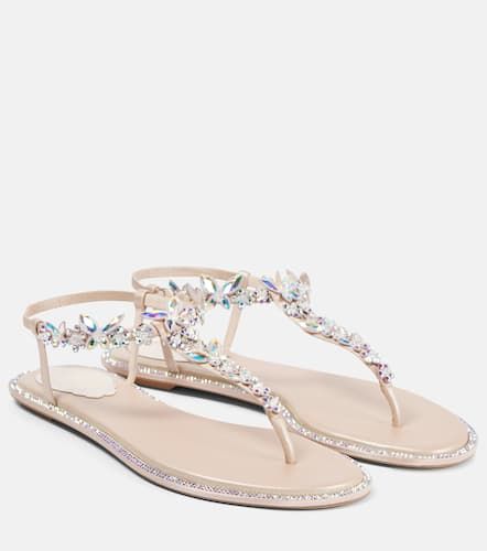 Embellished satin sandals - Rene Caovilla - Modalova