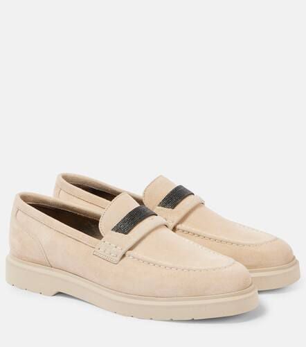 Loafers Monili aus Veloursleder - Brunello Cucinelli - Modalova