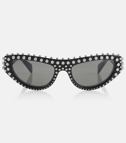 Occhiali da sole cat-eye con borchie - Gucci - Modalova