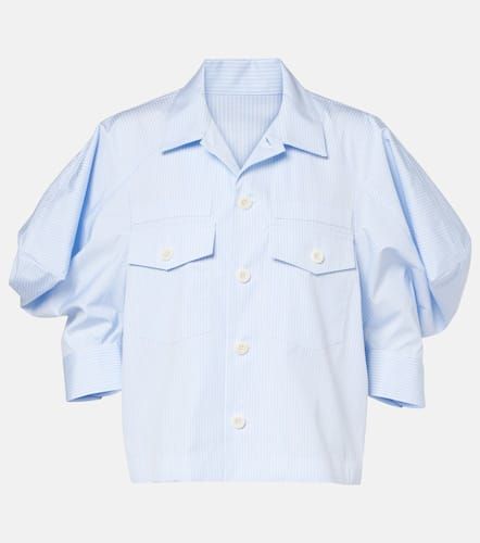 Camisa de popelín de algodón a rayas - Sacai - Modalova