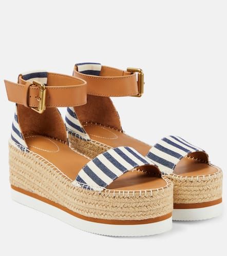 Glyn striped espadrille wedges - See By Chloe - Modalova
