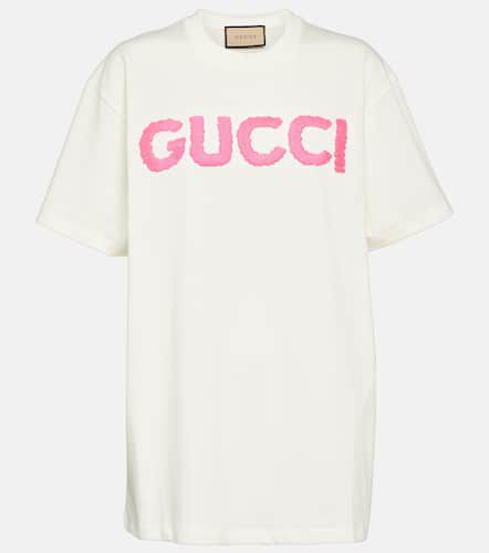 Besticktes T-Shirt aus Baumwolle - Gucci - Modalova