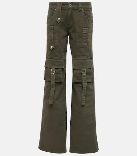 Low-rise denim cargo pants - Blumarine - Modalova