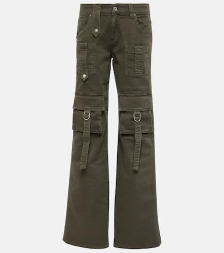 Pantalones cargo en denim de tiro bajo - Blumarine - Modalova